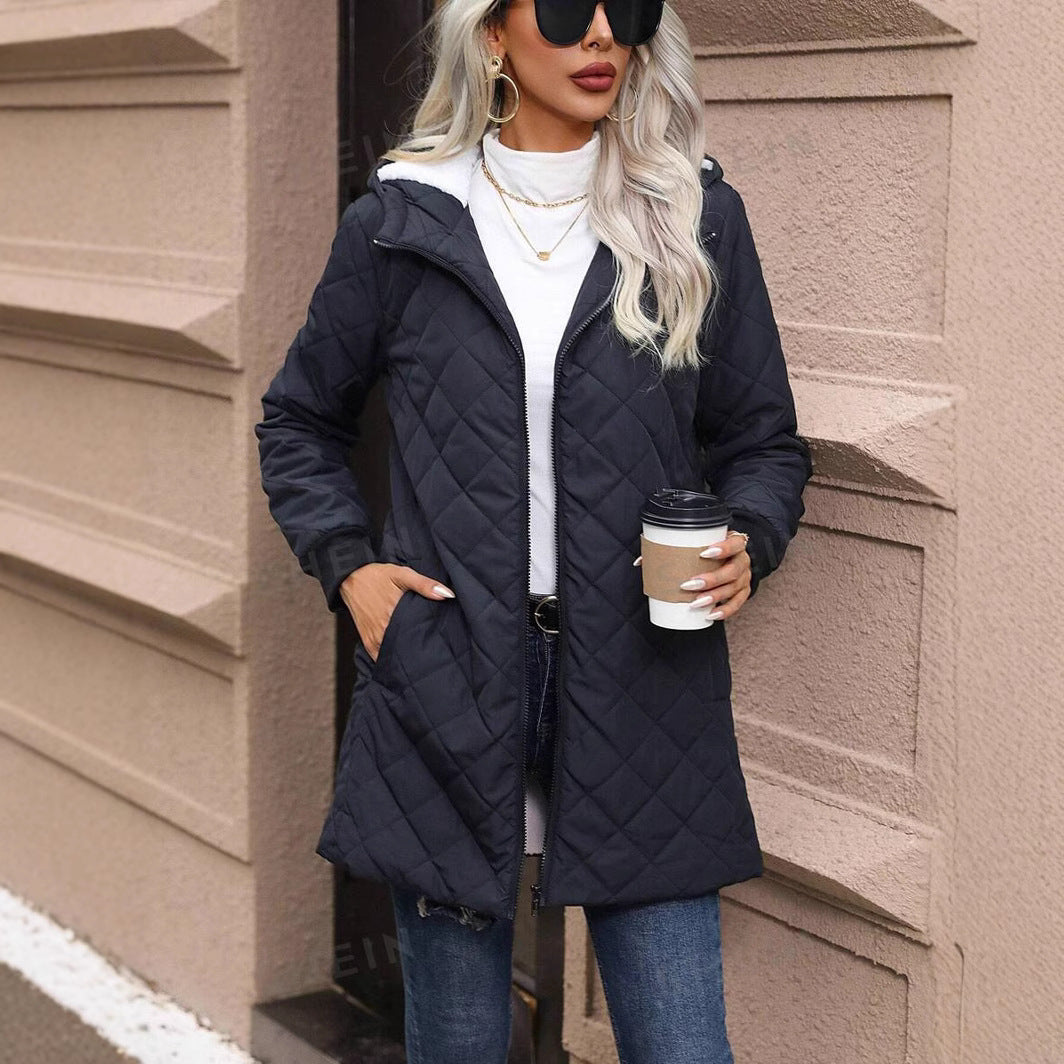 Chaquetón Mujer Acolchado Ligero Capucha Invierno