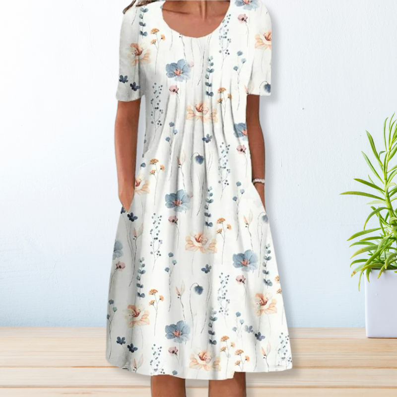Vestido Plisado Casual Mujer - Vestiria