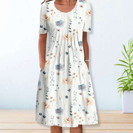 Vestido Plisado Casual Mujer - Vestiria