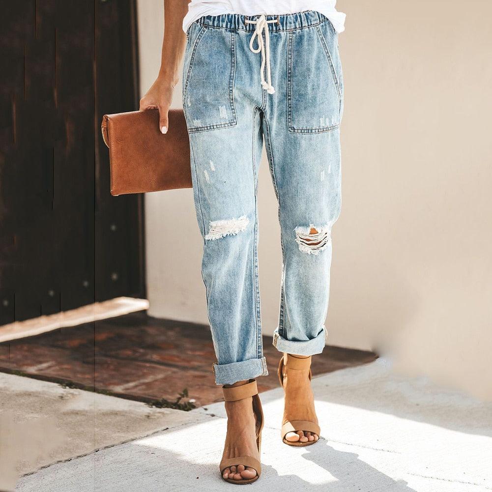 Pantalón Vaquero Deportivo Casual - Vestiria