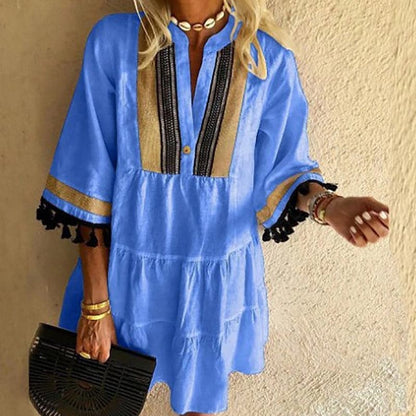 Vestido Boho Flores Estilo Libre