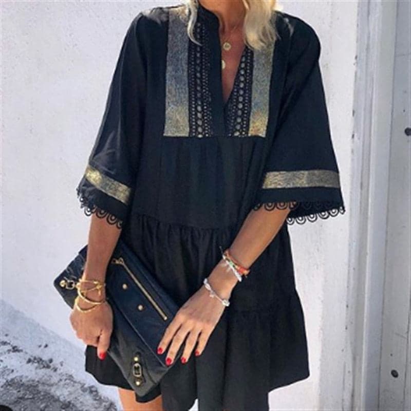 Vestido Boho Flores Estilo Libre - Vestiria