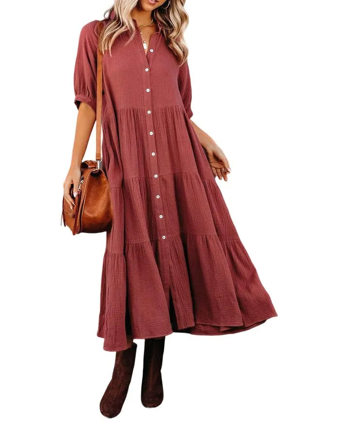 Vestido Playa Boho Ligero y Fresco