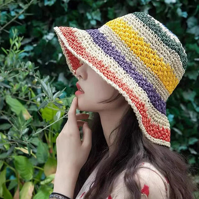 Sombrero Tejido a Mano Colorido y Estilo - Vestiria