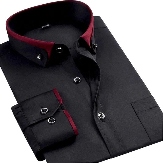 Camisas Hombre Elegantes Manga Larga - Vestiria