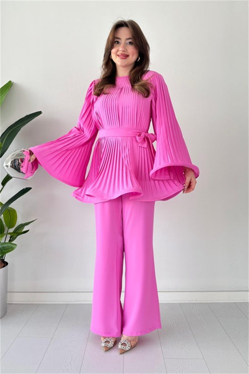 Conjunto de Verano Mujer Vestido Corto y Pantalón