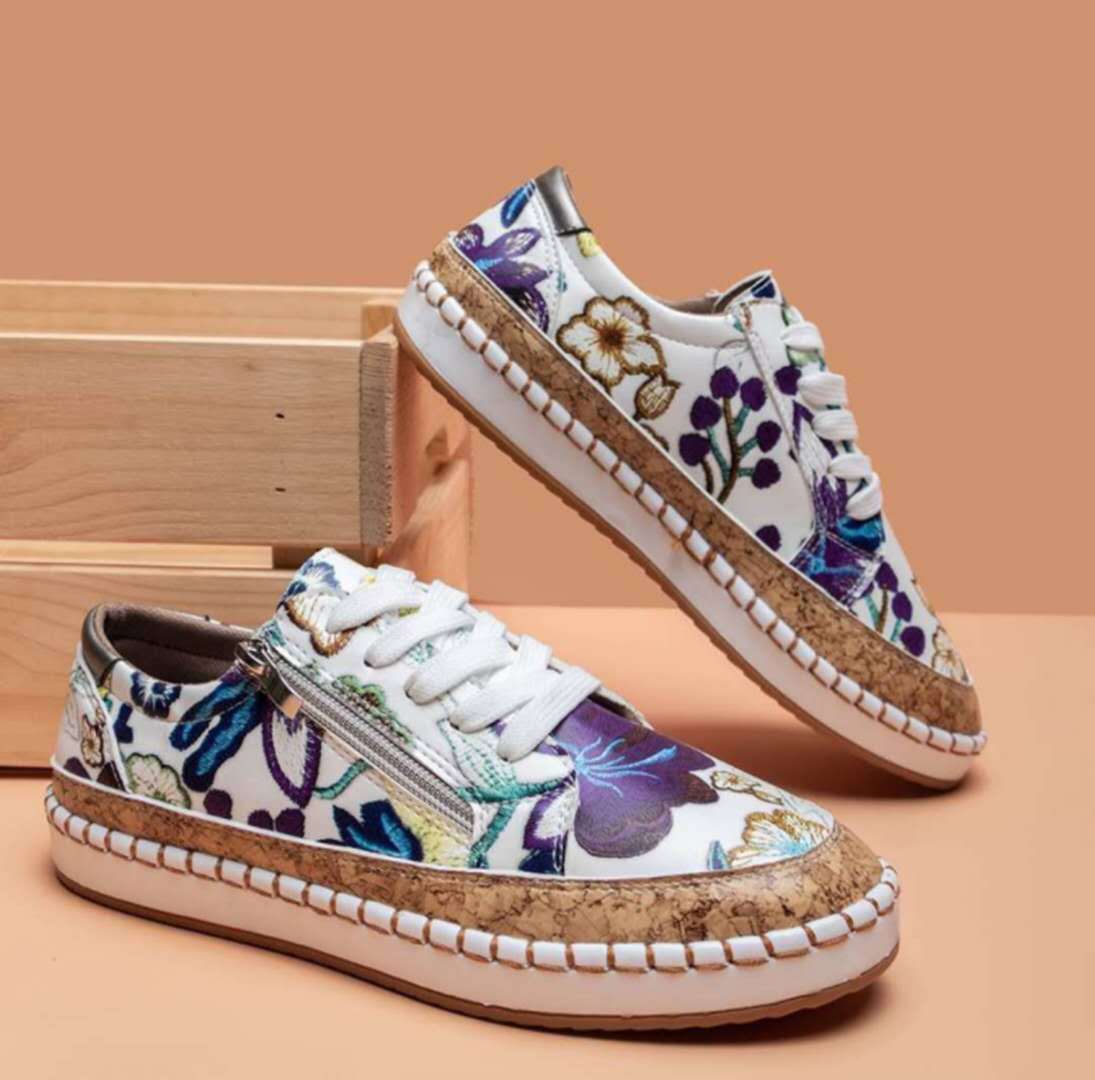 Zapatillas Mujer Florales Confortables