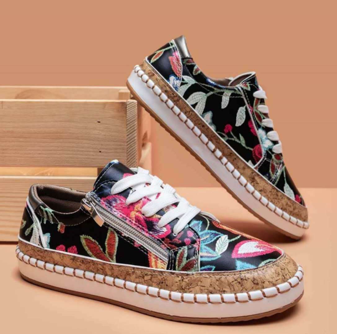Zapatillas Mujer Florales Confortables