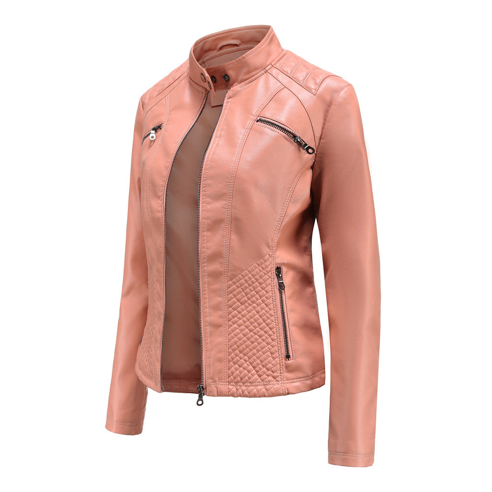 Chaquetilla Cuero Mujer Entretiempo Elegante - Vestiria