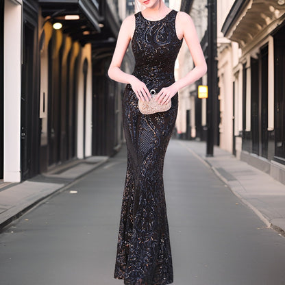 Vestido de Noche Glamuroso Brillo