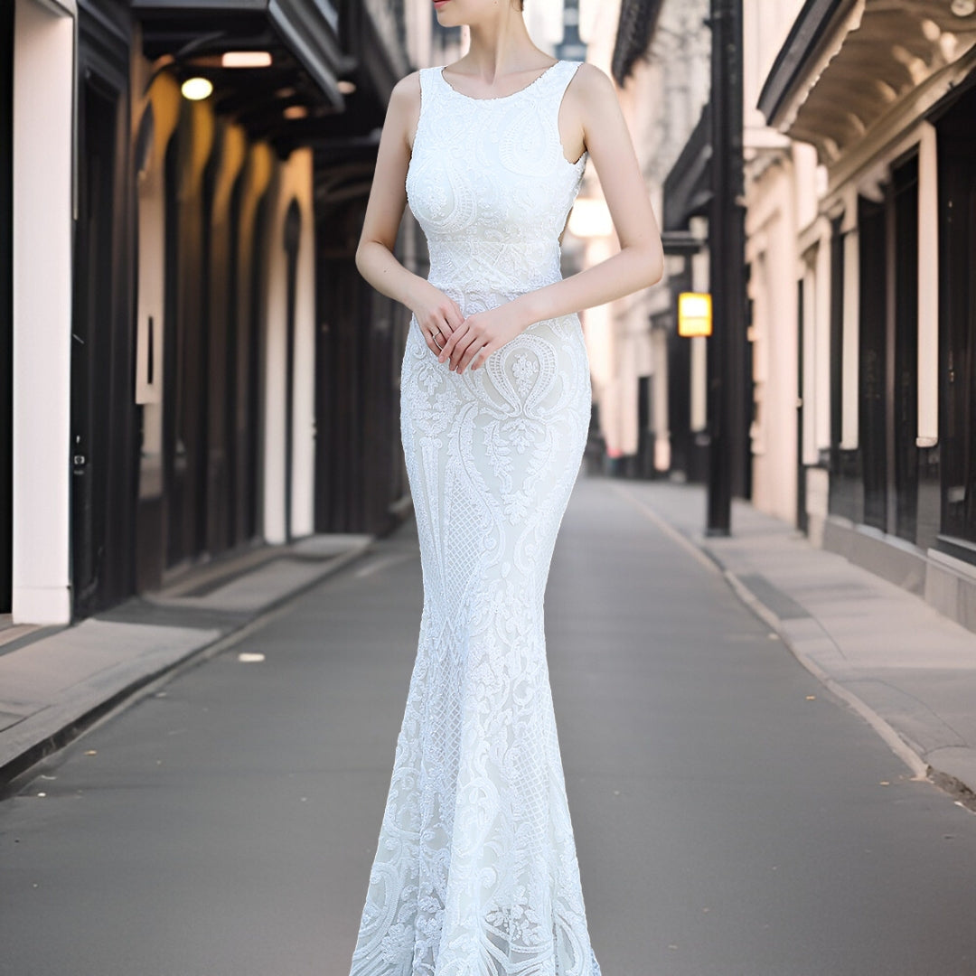 Vestido de Noche Glamuroso Brillo