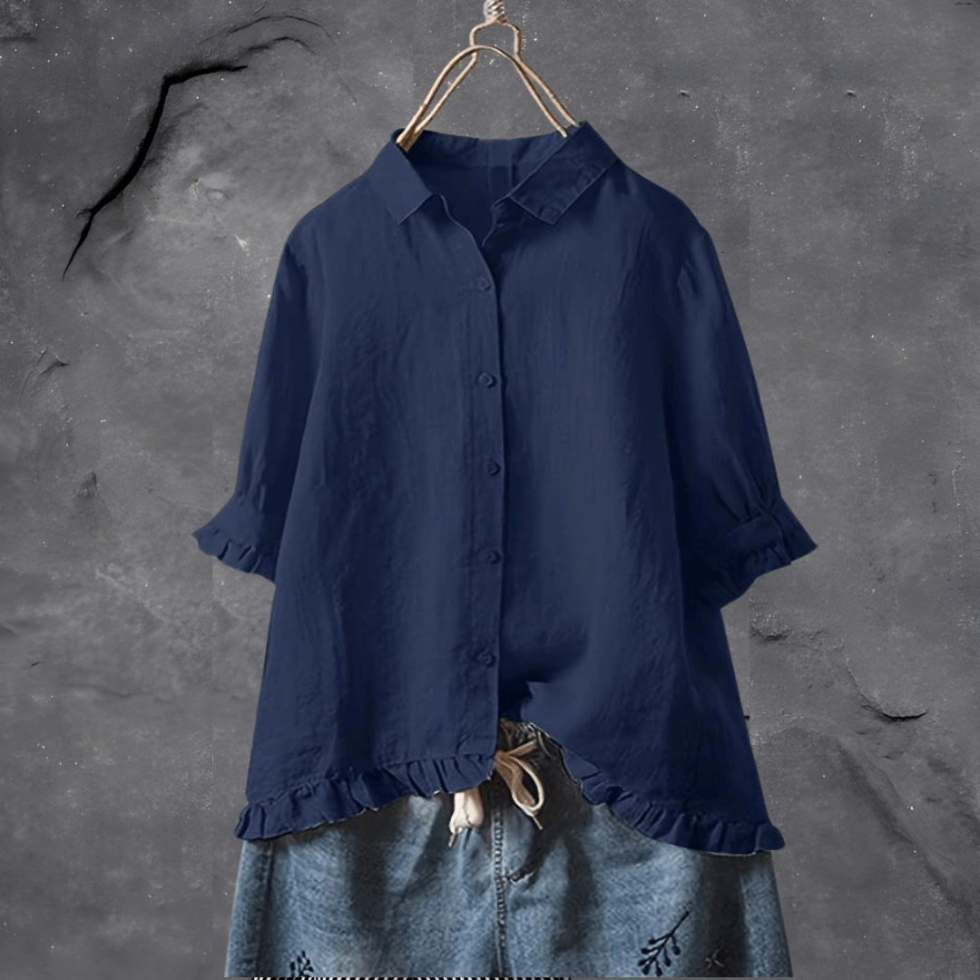 Camisa algodón fresca manga larga CAVALLI - Vestiria