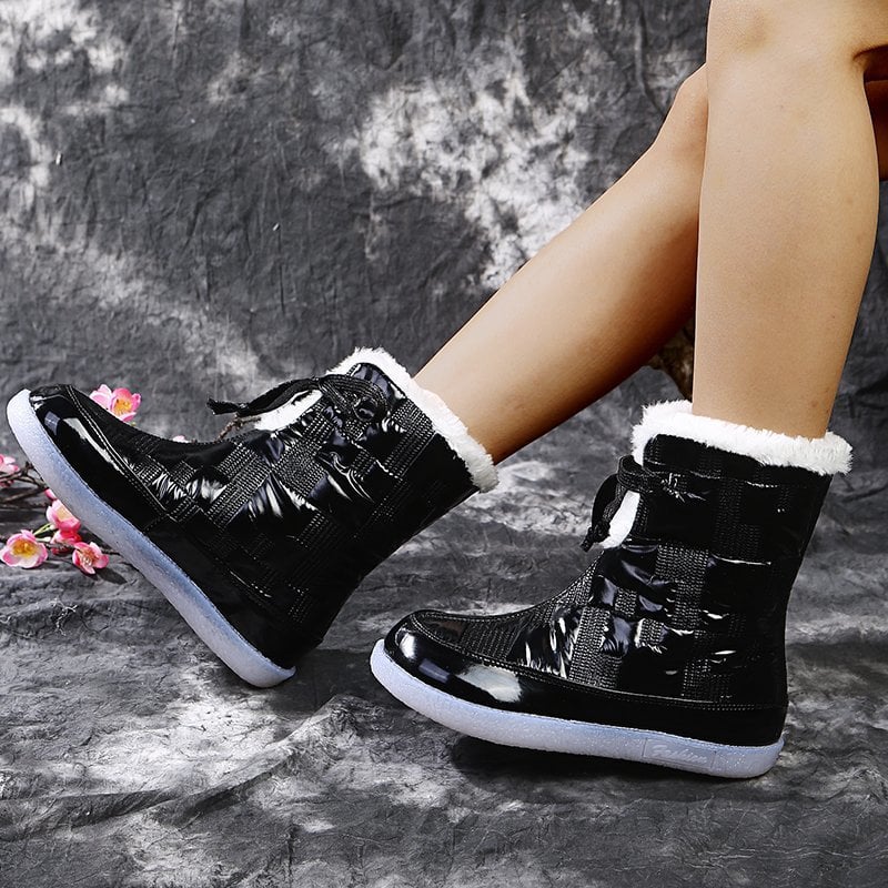 Botas Mujer Piel Acolchadas Invierno Calientes - Vestiria