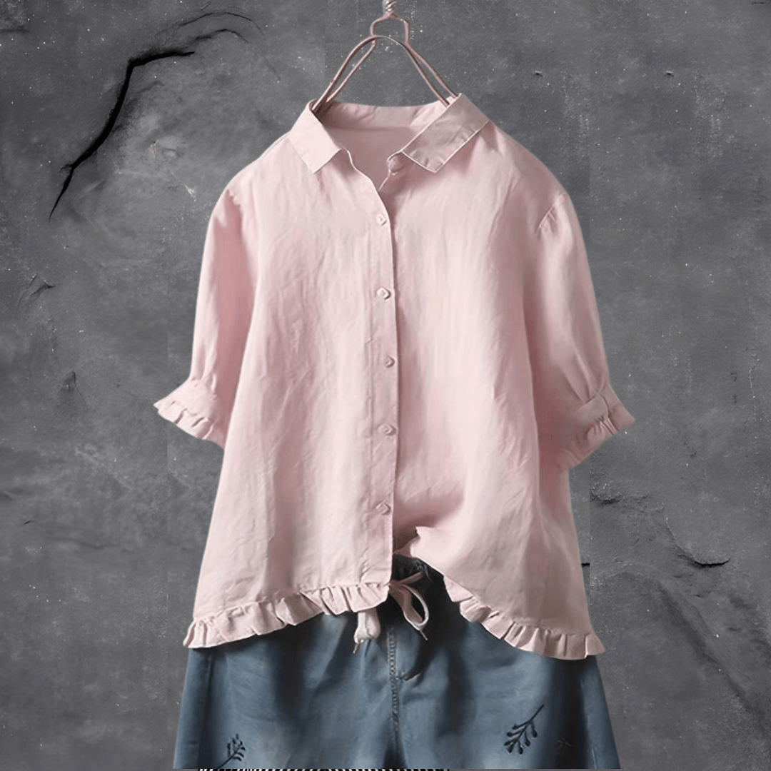 Camisa Algodón Femenina Elegante