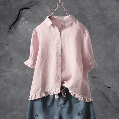 Camisa Algodón Femenina Elegante