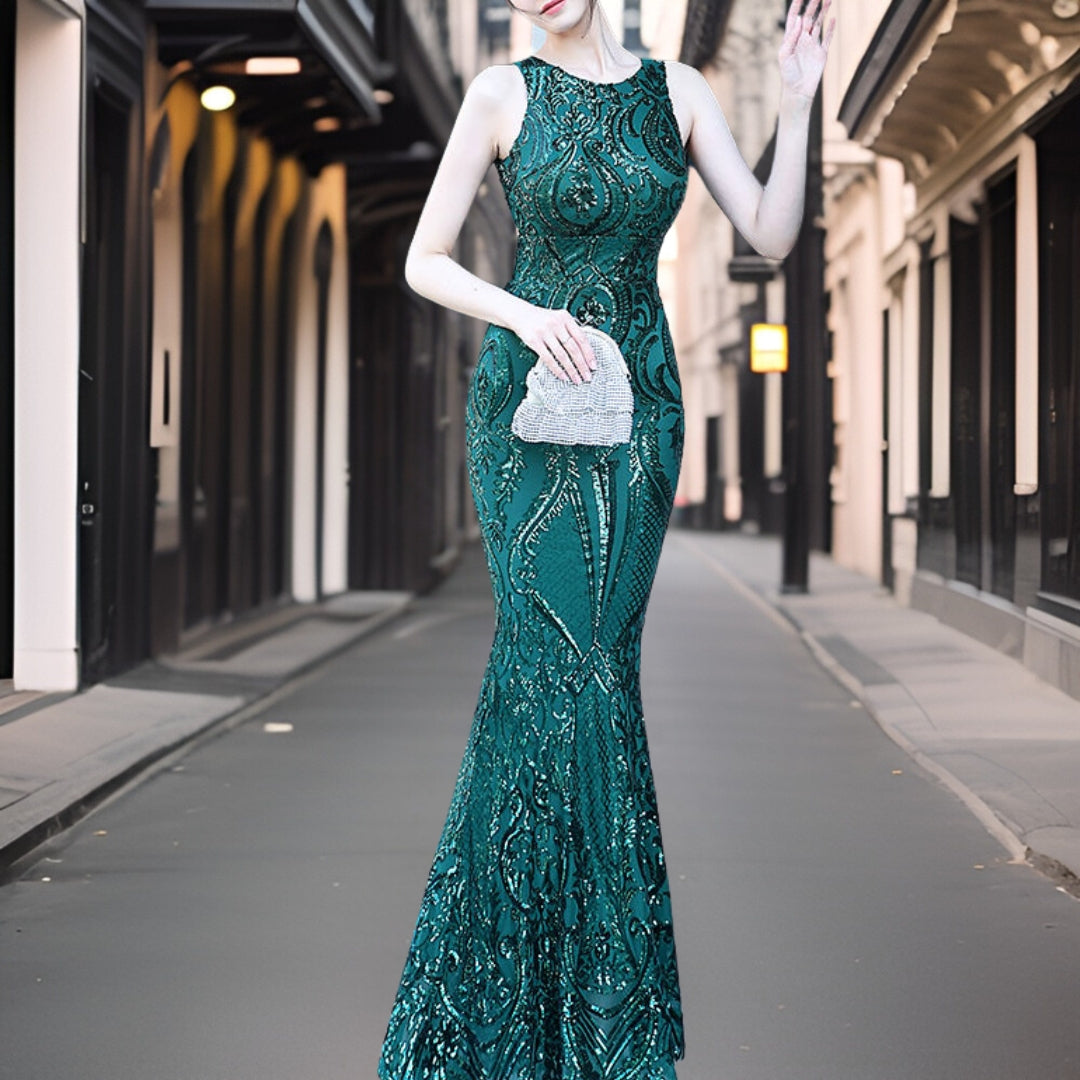 Vestido de Noche Glamuroso Brillo