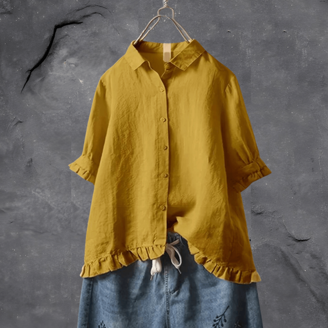 Camisa Algodón Femenina Elegante