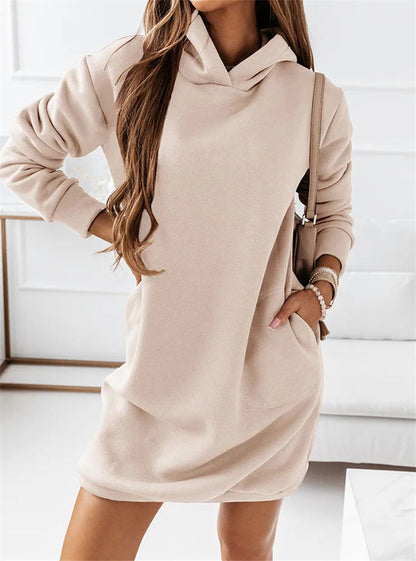 Vestido Sudadera Conforable con Bolsas