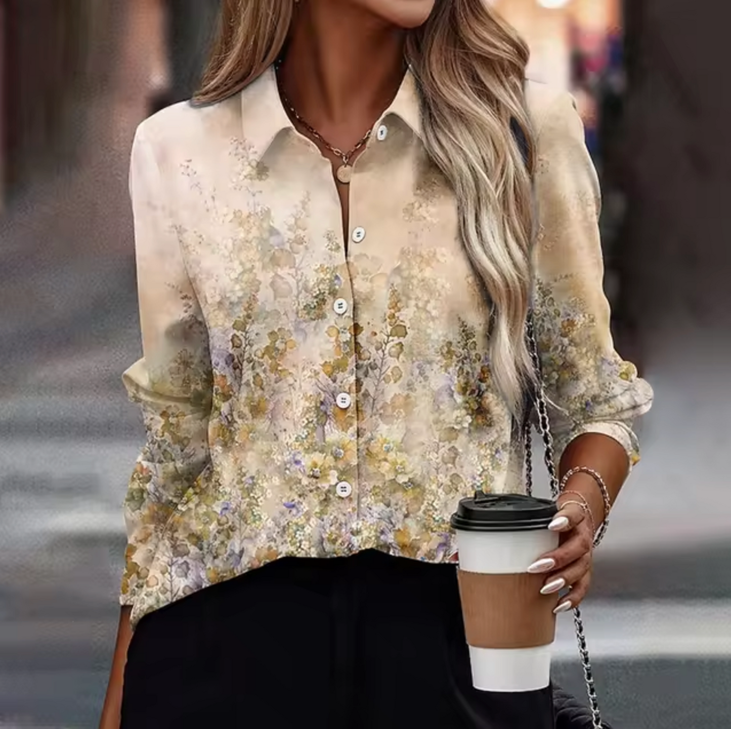 Blusa Florales Estilo Mujer