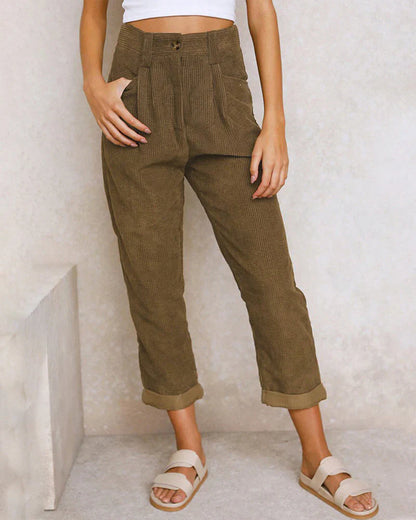 Pantalón Pana Alto Cálido