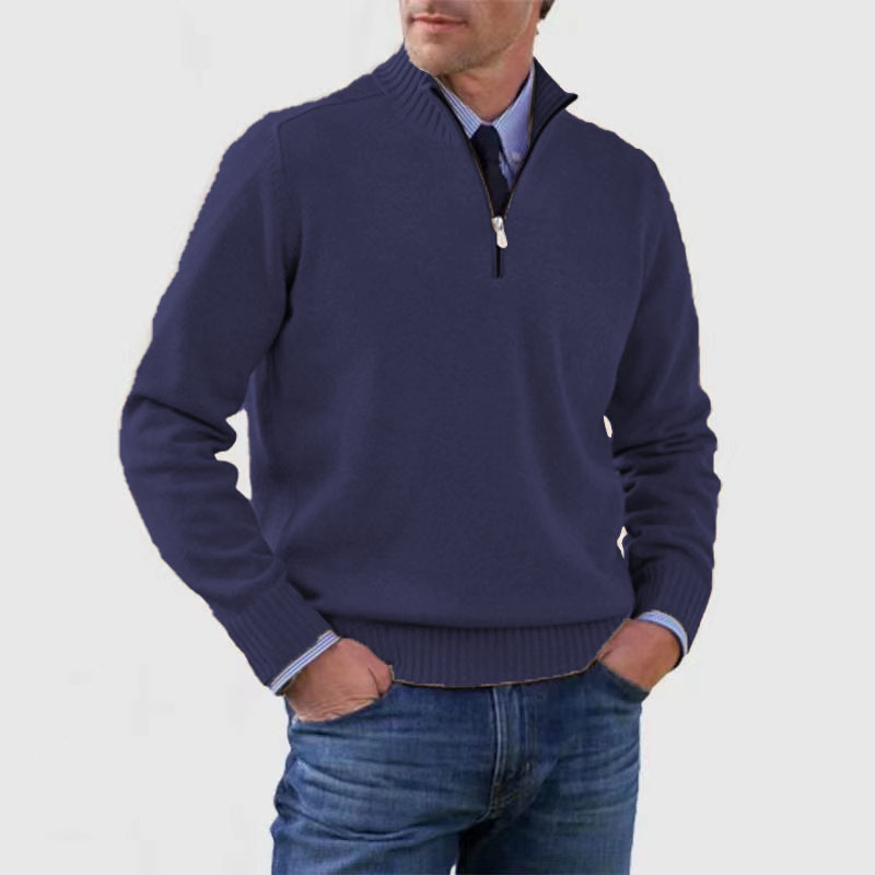 Suéter Hombre Cuello Alto Cremallera
