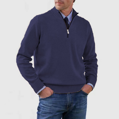 Suéter Hombre Cuello Alto Cremallera