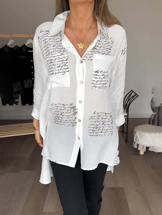 Camisa Algodón Clásica Confortable Mujer - Vestiria