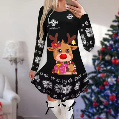 Vestido Navidad Festivo Mujer