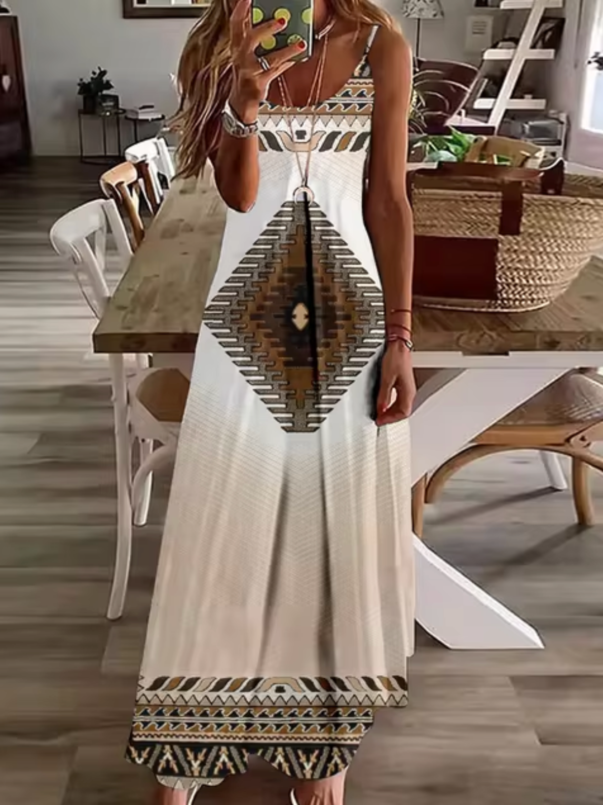 Vestidos Boho Grande Estilo Retro