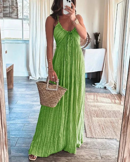 Vestido ligero de verano con estampado floral fresco y elegante