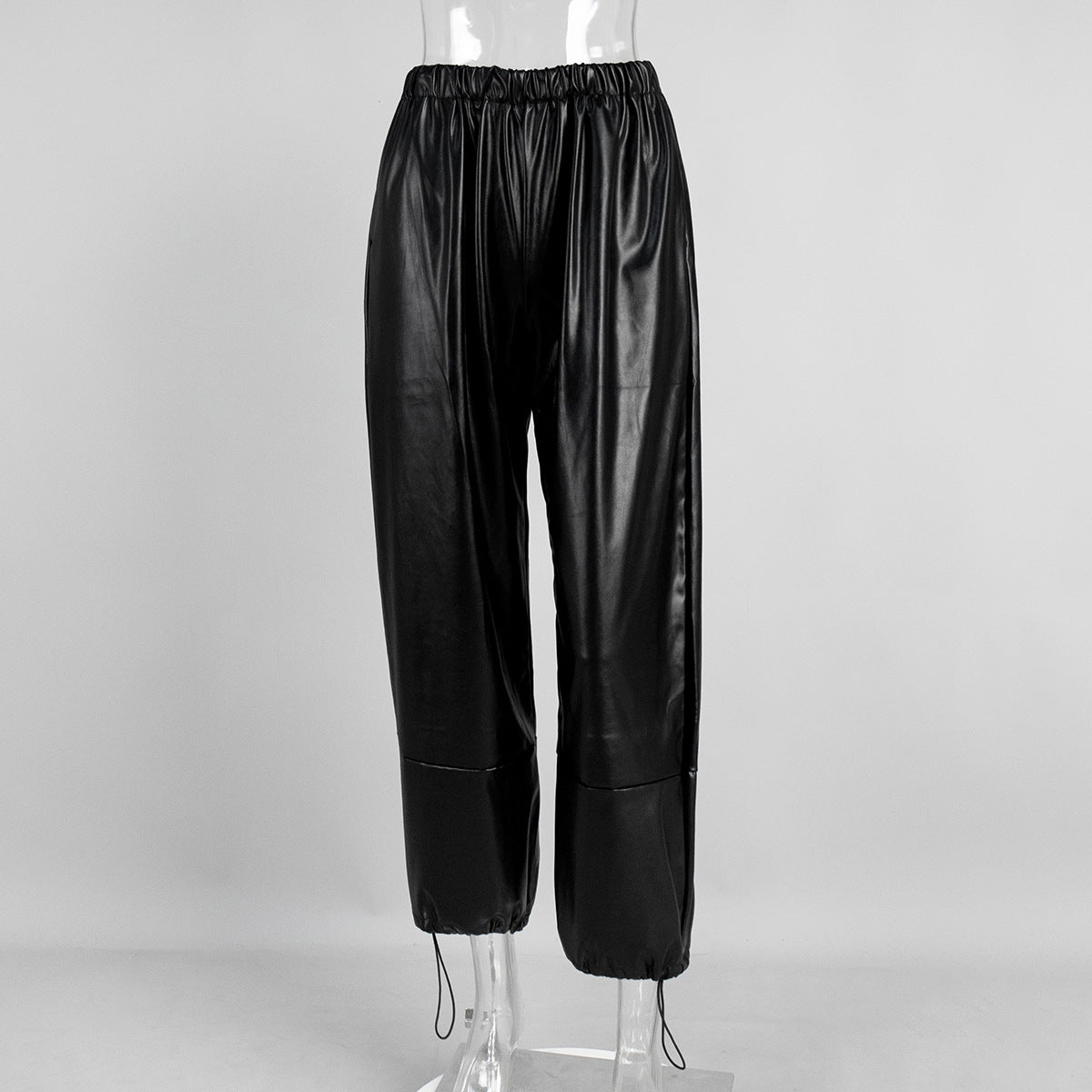Pantalones Mujer Piel Sintética Adjustables