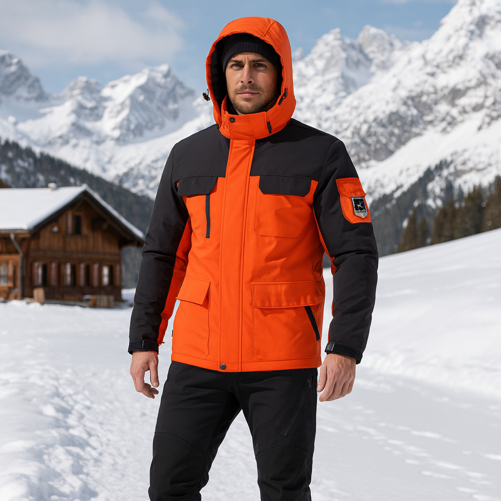 Chaqueta esquí hombre impermeable térmica