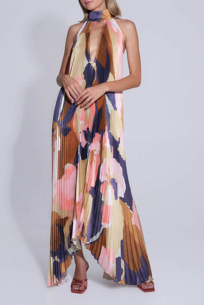 Vestido Maxi Elegante Plisado
