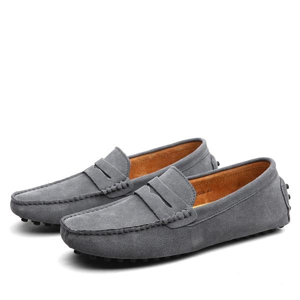 Mocasines Hombre Cuero Auténtico Estilo Relajado