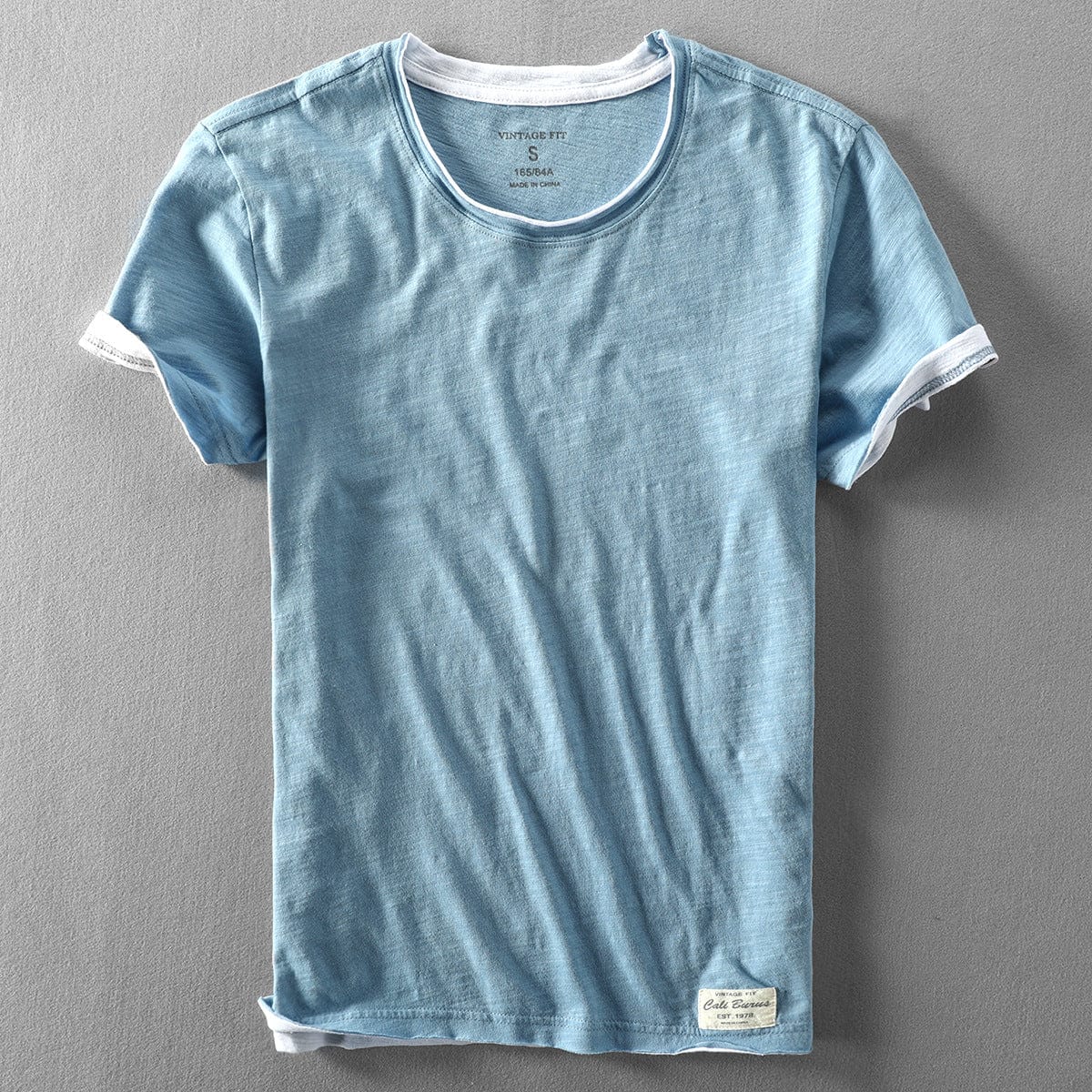Camiseta Hombre Cuello Redondo Verano Ligera