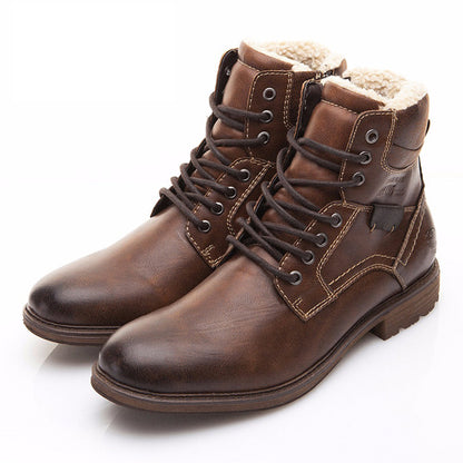 Botas Hombre Cuero Invierno Robusto