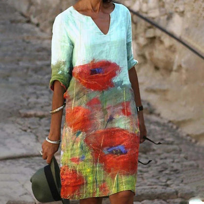 Vestido Floral Estilo Primavera