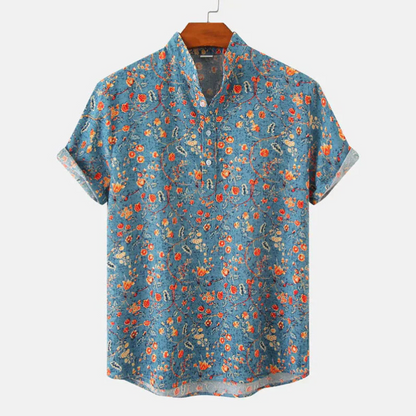 Camisa Hombre Estampado Verano Elegante - Vestiria