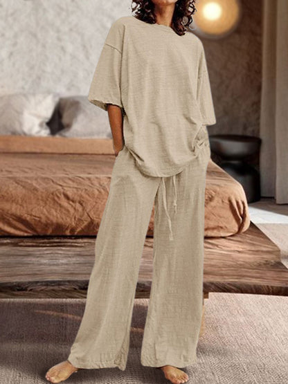 Conjunto Deportivo Camisa Grande Pantalón Recto - Vestiria