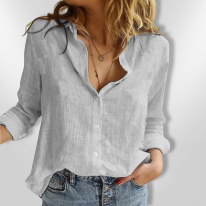 Camisa Manga Larga Estampada Cálida Invierno
