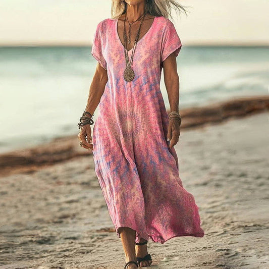 Vestido Ligero de Verano Escote V - Vestiria