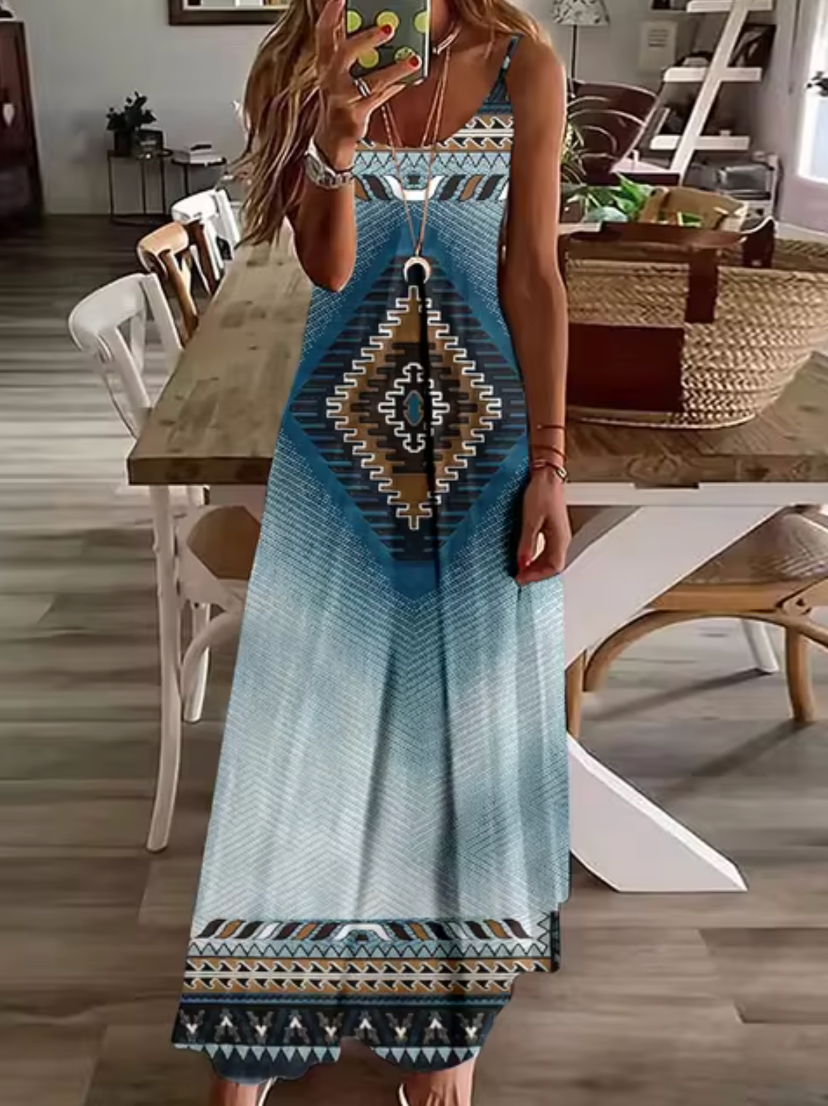 Vestidos Boho Grande Estilo Retro