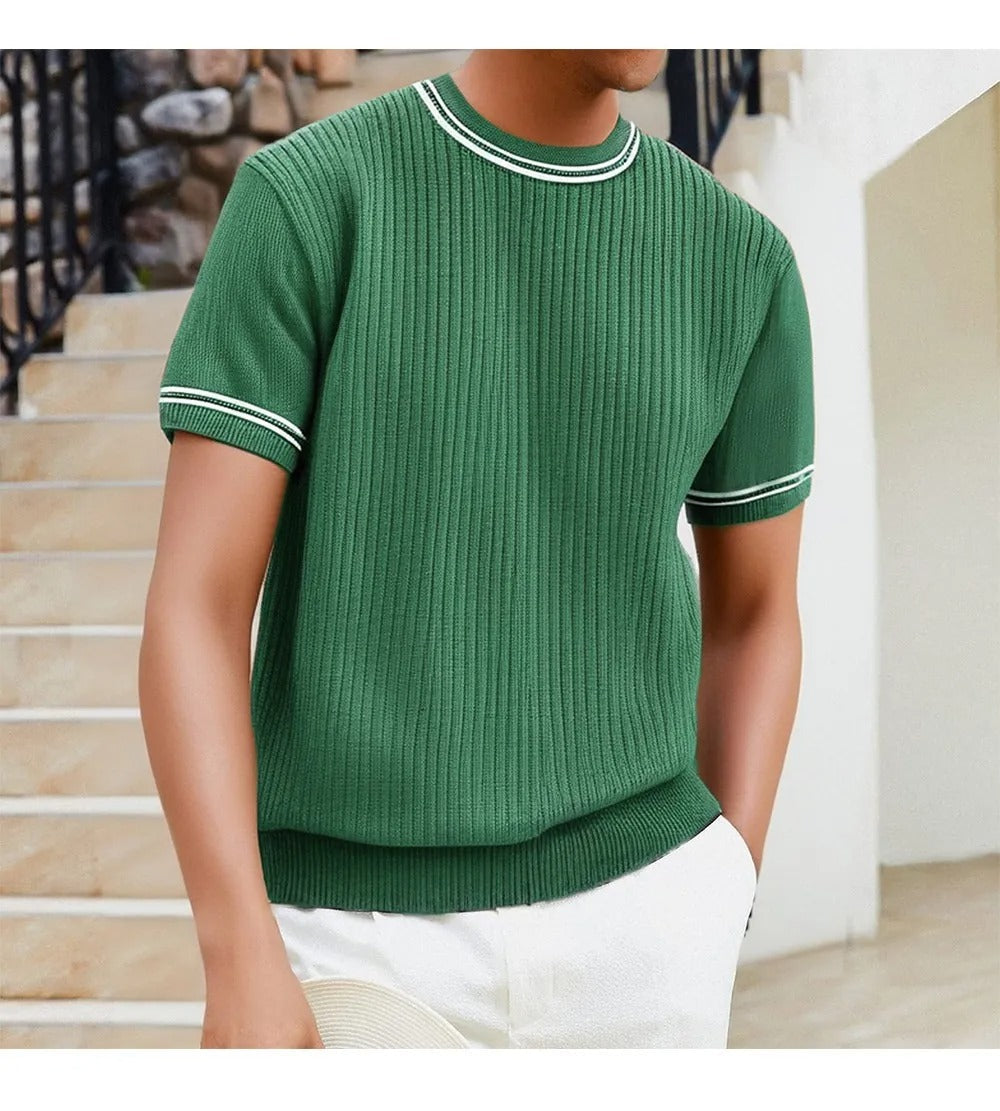 Camiseta Hombre Cuello Redondo Estilo Casual