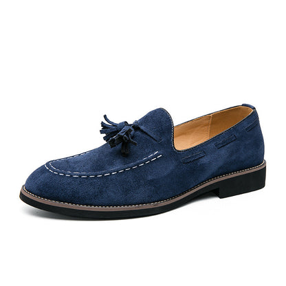 Mocasines Hombre Ante Decorados con Borlas
