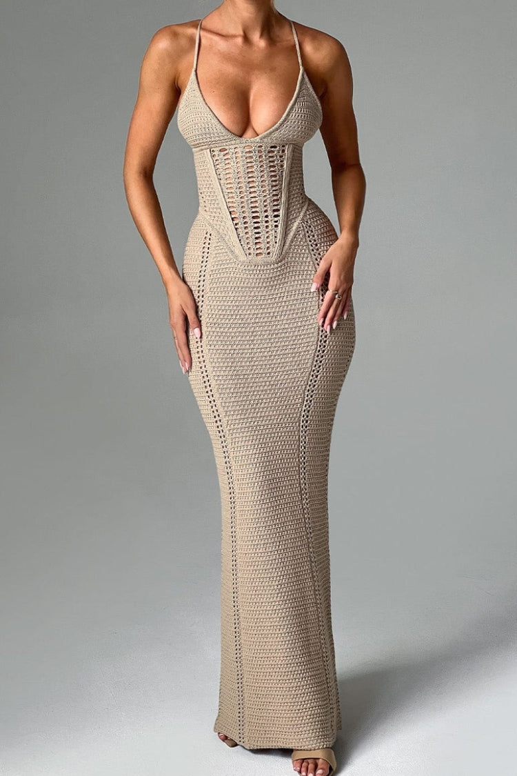 Vestido de mujer con encaje floral