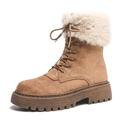 Botas Mujer Piel Suave Aislamiento Térmico