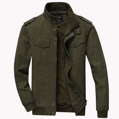 Chaqueta Hombre Algodón Militar Casual