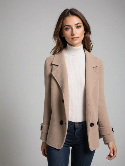 Chaqueta de lana Mujer Corta y Elegante - Vestiria