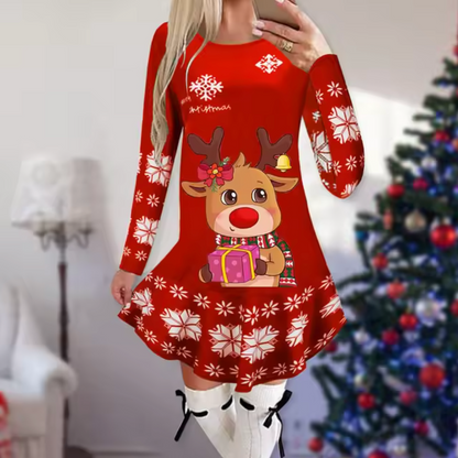 Vestido Navidad Festivo Mujer