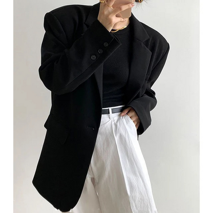 Chaquetón Mujer Grande con Botones Elegantes